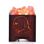 Jai Guru Ji Himalayan Rock Salt Basket Lamp | Blessings & Devotion