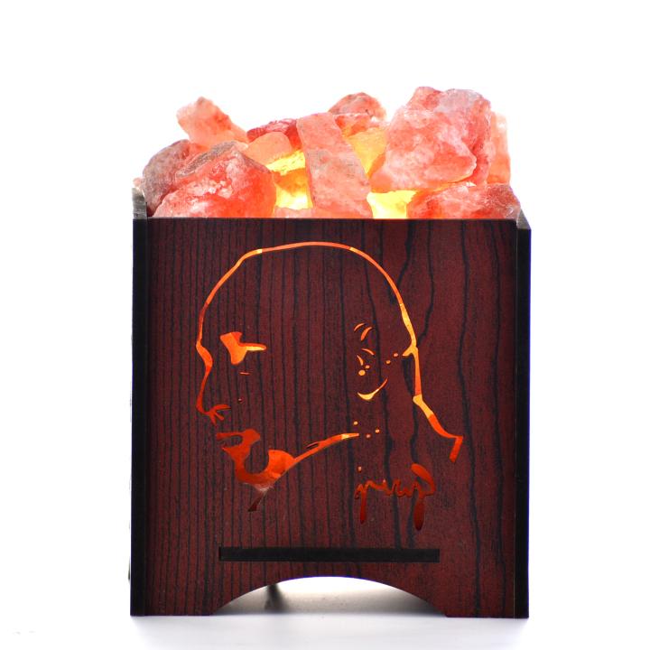 Jai Guru Ji Himalayan Rock Salt Basket Lamp | Blessings & Devotion