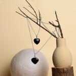 Black Tourmaline Heart Pendant | Heart of Protection