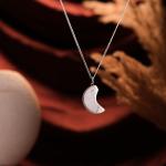 Howlite Moon Pendant | Calming Moon Energy